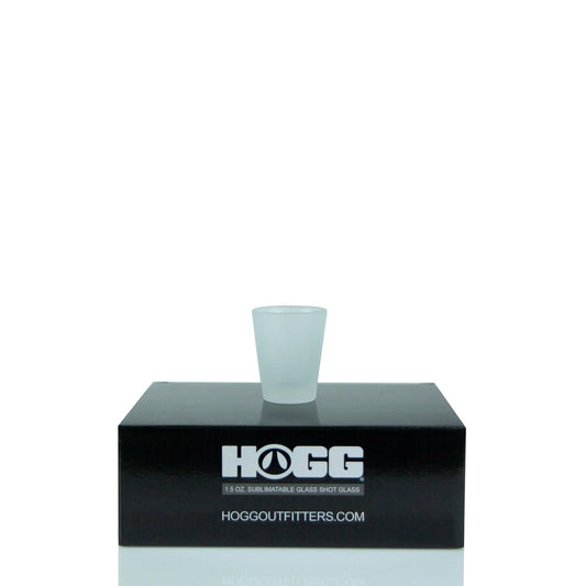 1.5oz SUBLIMATABLE MATTE GLASS SHOT GLASS
