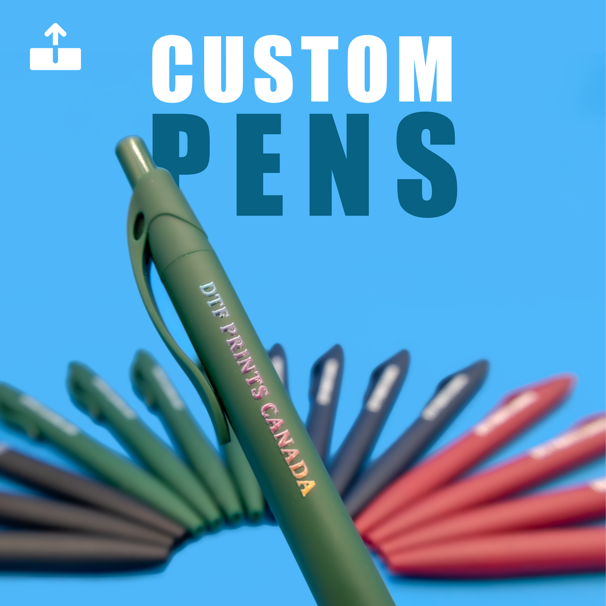 Custom Branded Pens | Full-Color Logo Printing | DTF Prints Canada